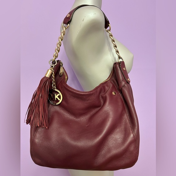 Michael Kors Handbag Burgundy color - Picture 1 of 11